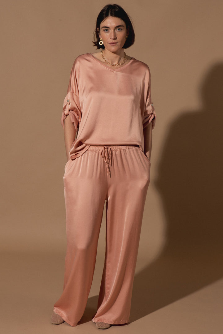 Marilou Plain Silk Trousers
