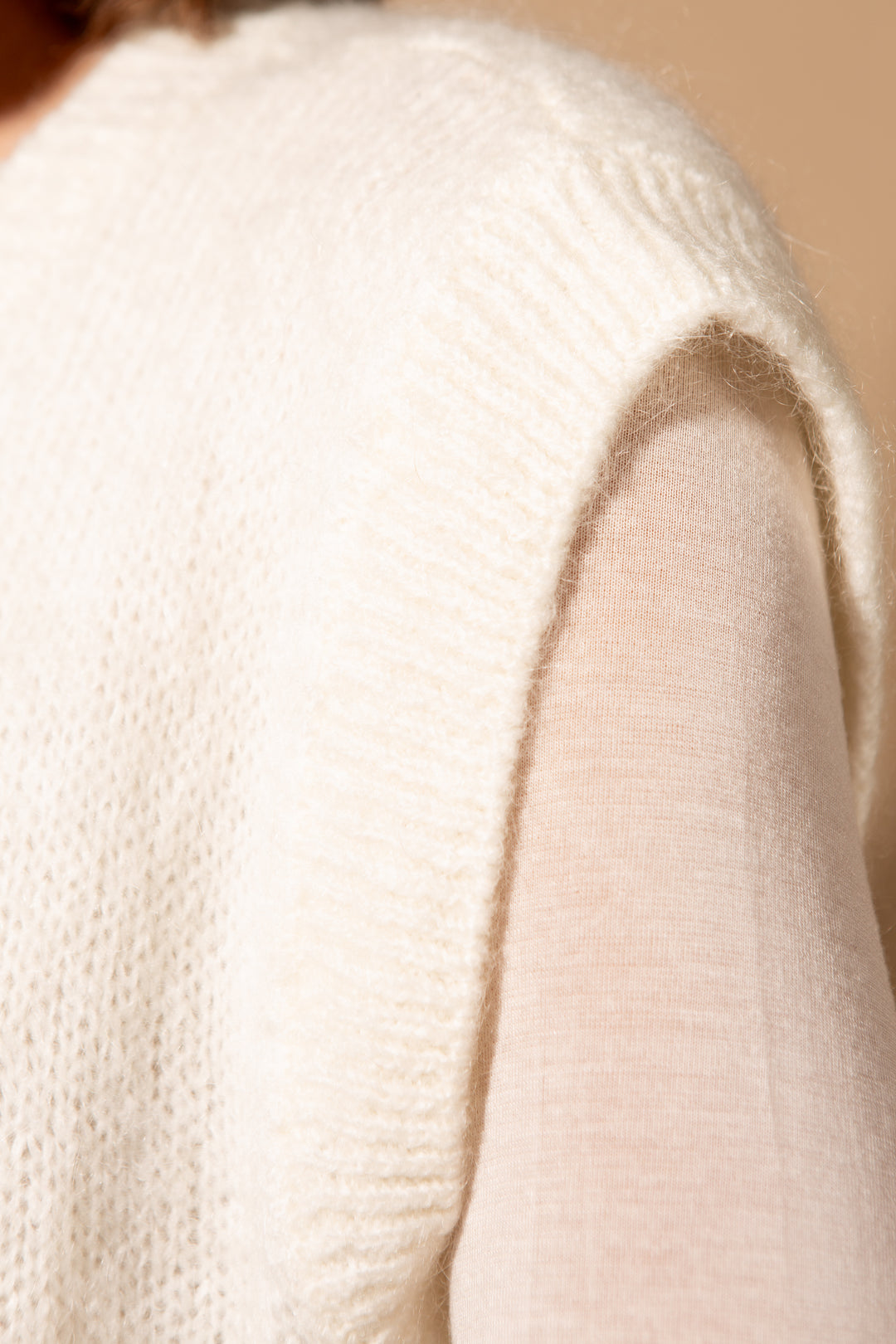 Mohair Button Through Tank Top