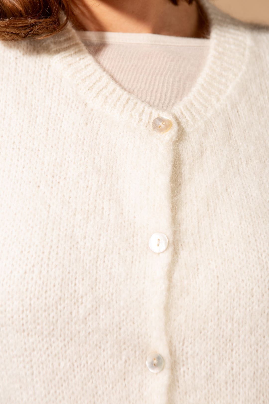 Mohair Button Through Tank Top