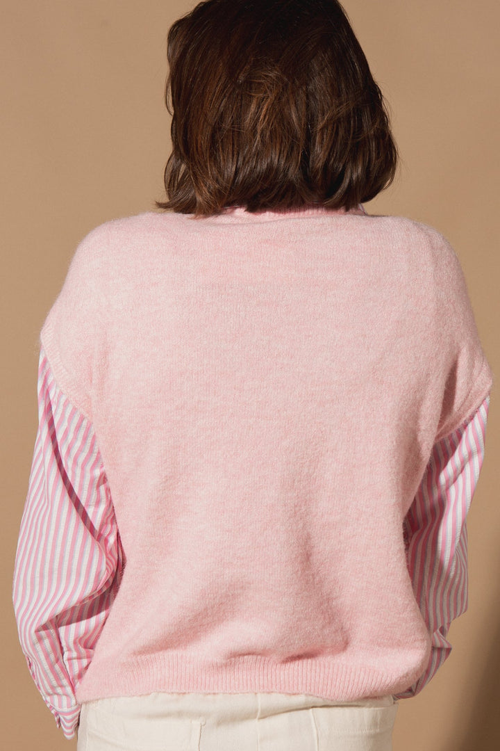 Mock Shirt Sweater Vest