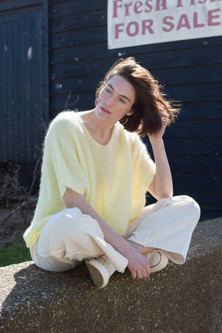 Mohair Knitted Sweater Vest