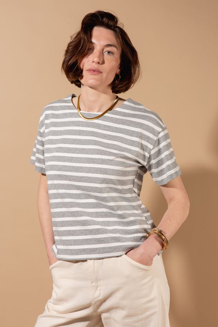 Boxy Striped T-Shirt