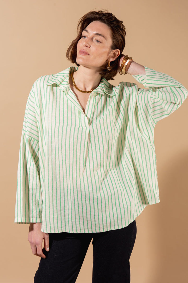 Linen Stripe Shirt
