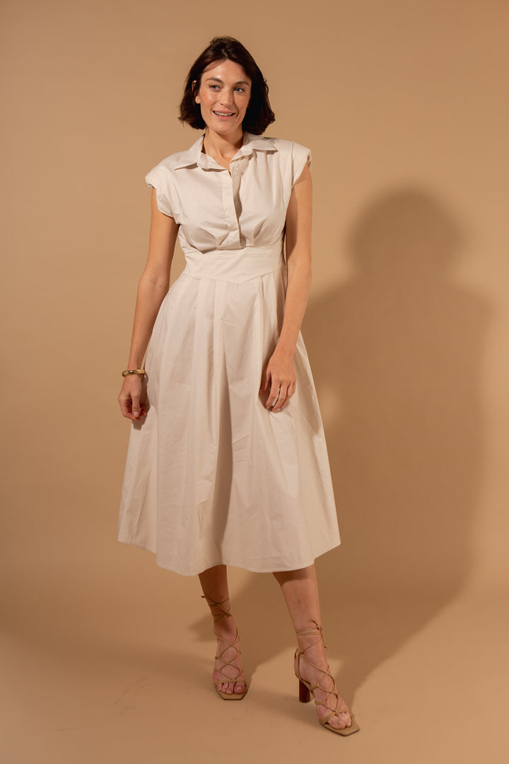 Sleeveless Collar Dress