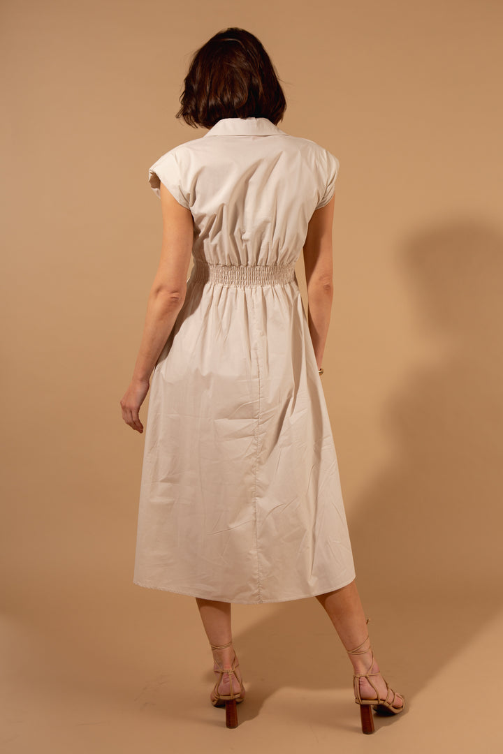 Sleeveless Collar Dress
