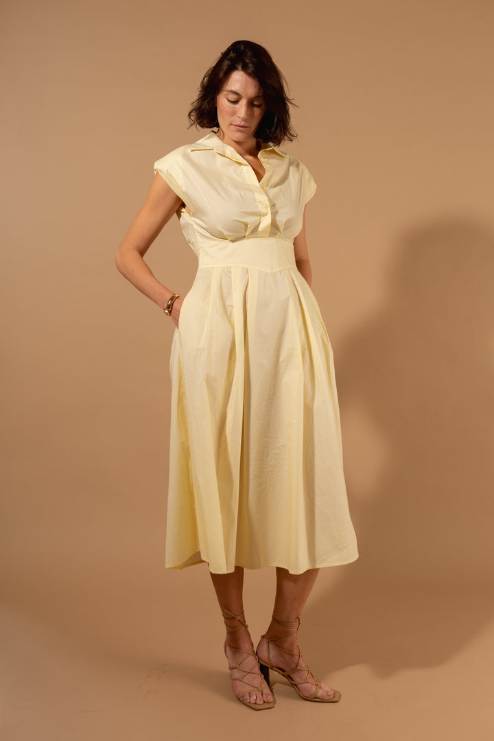 Sleeveless Collar Dress