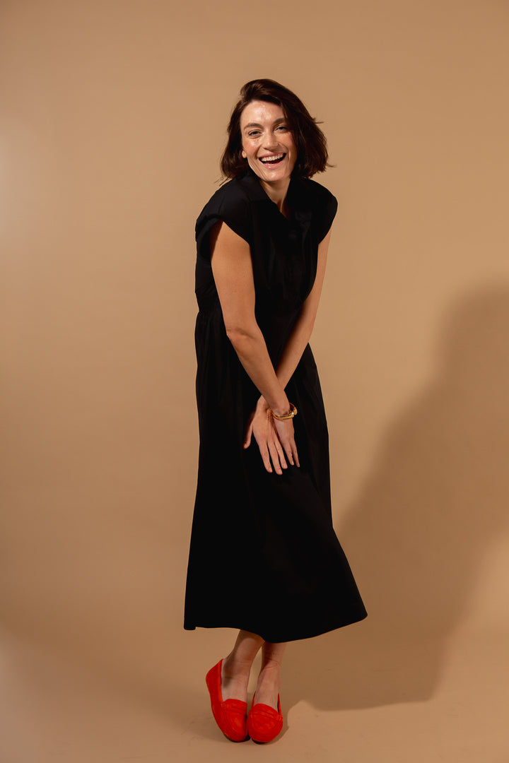 Sleeveless Collar Dress