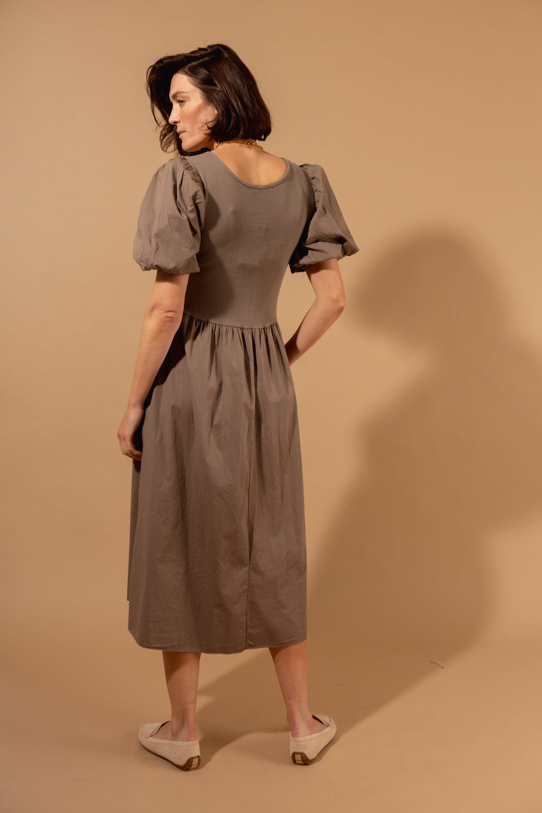Puff Sleeve T-Shirt Dress