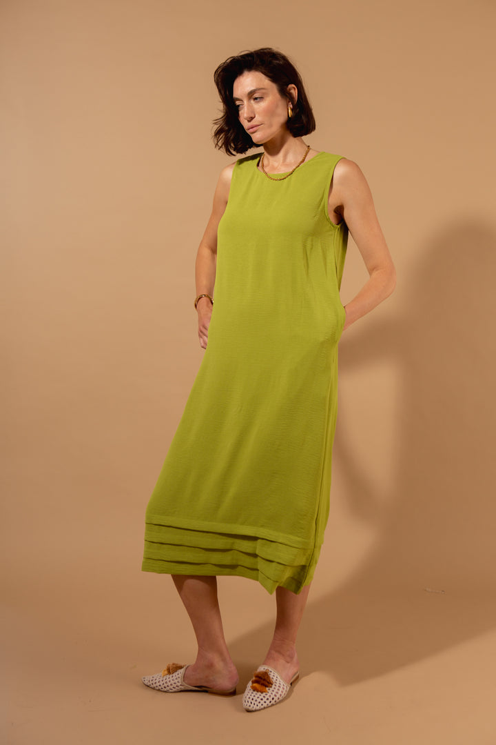 Tiered Bottom Sleeveless Dress