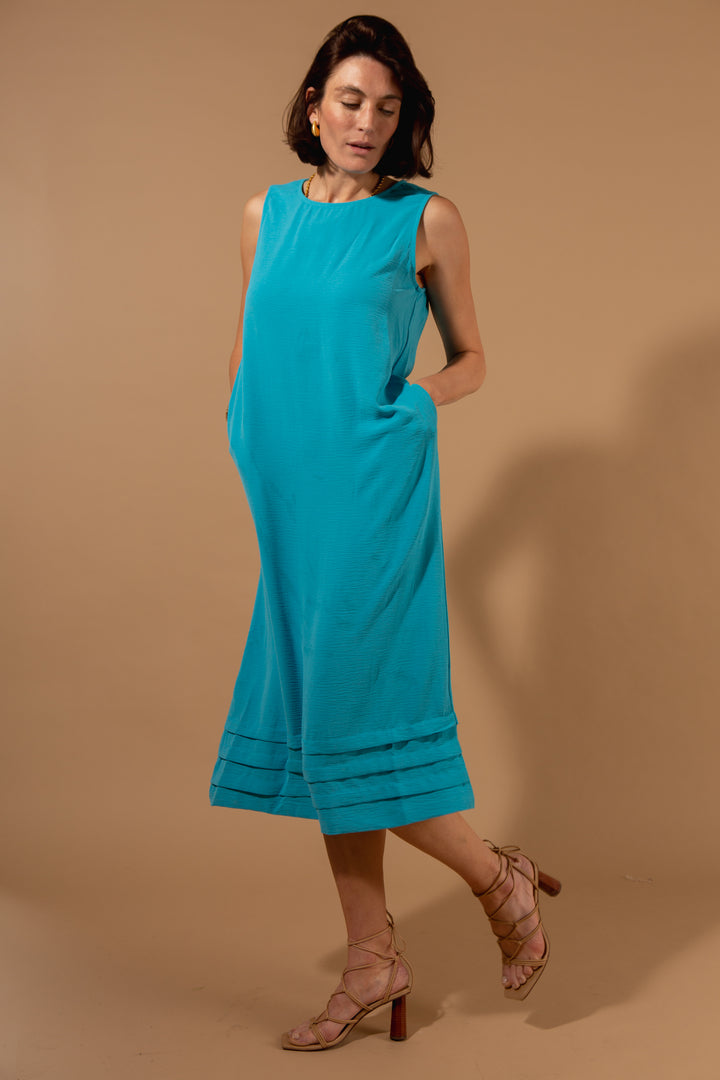Tiered Bottom Sleeveless Dress