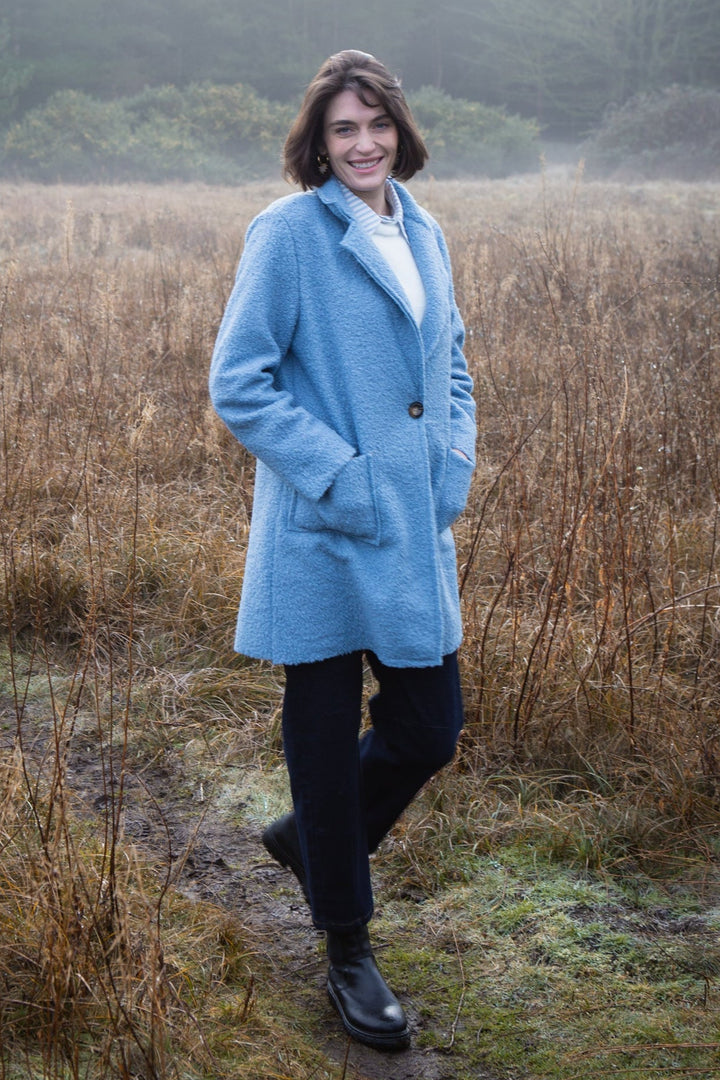 3/4 Sleeve Boucle Jacket