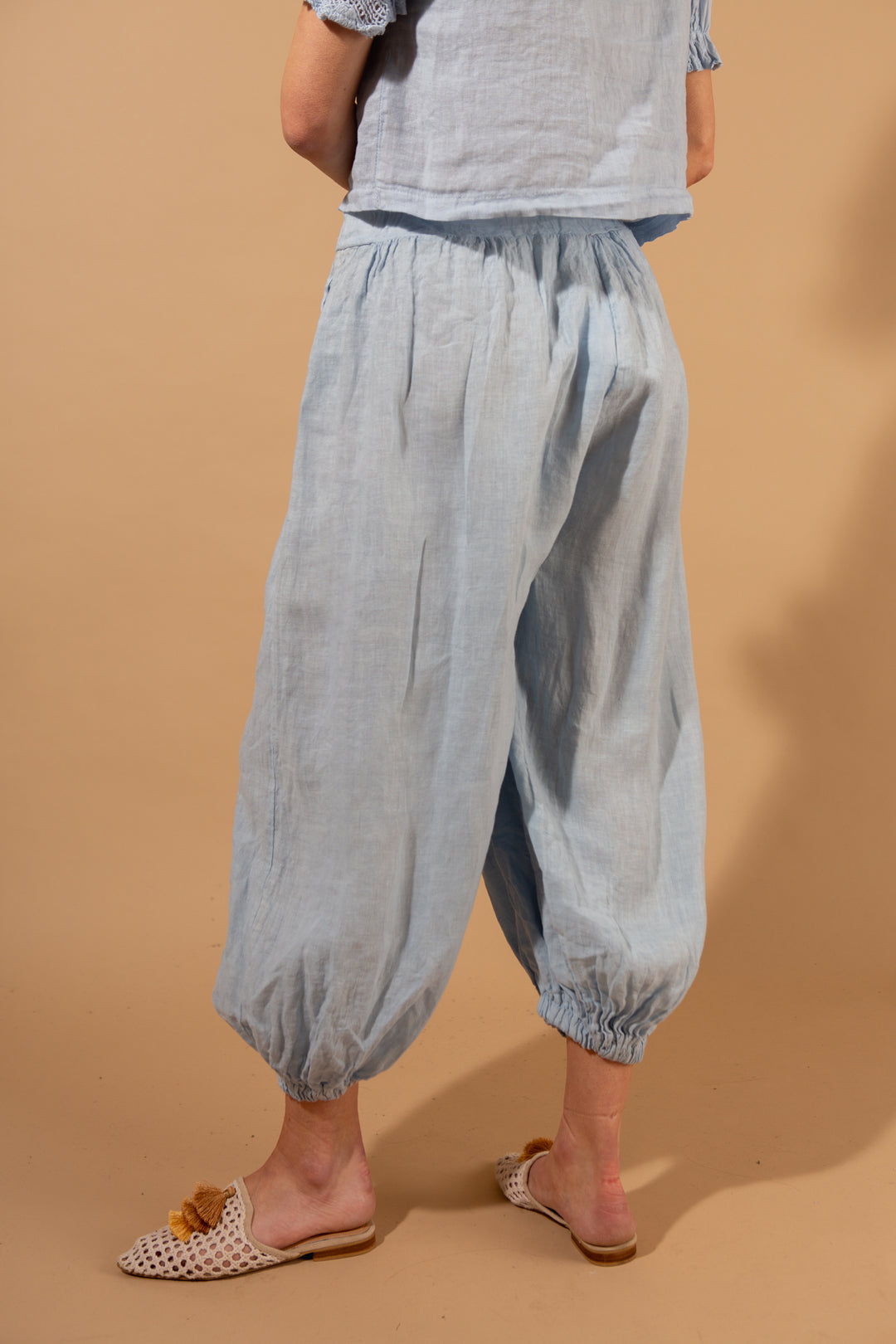 Linen Cuff Trousers