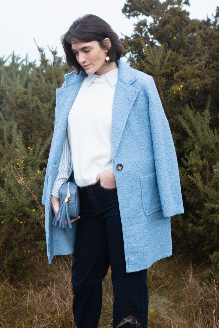 3/4 Sleeve Boucle Jacket
