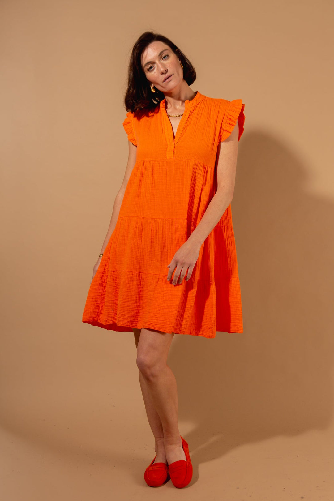 Flutter Sleeve Dress