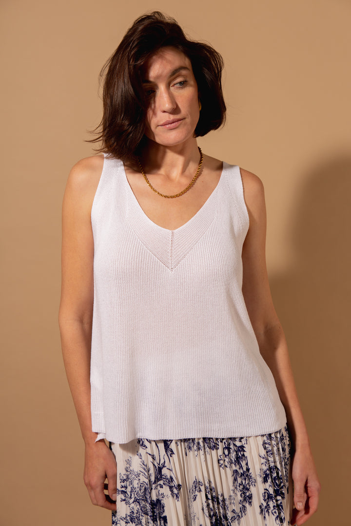 Knitted V-Neck Vest
