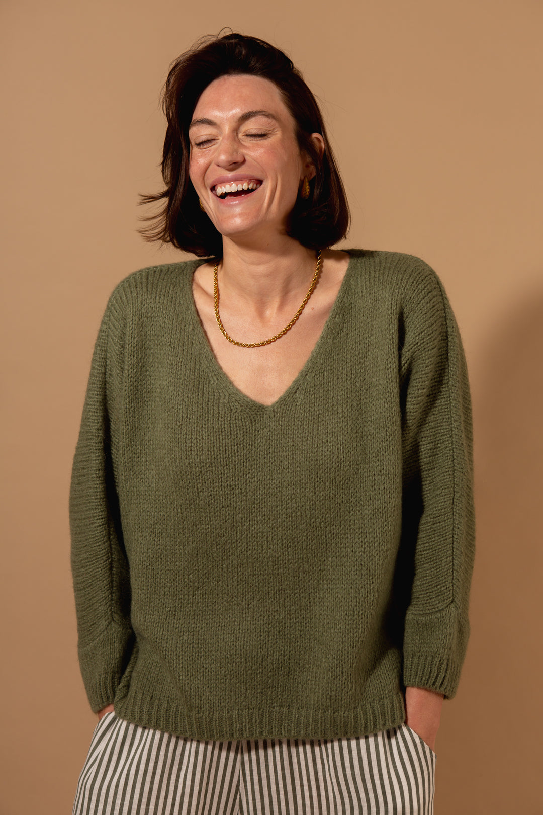 Mohair V-Neck Jumper