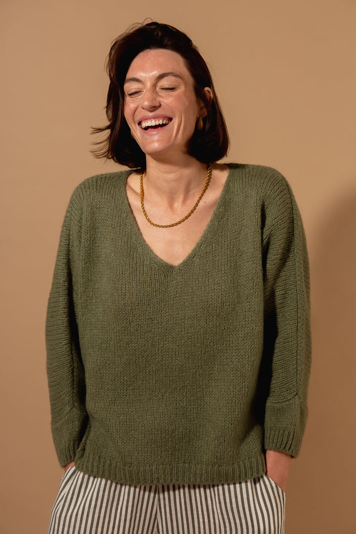 Mohair V-Neck Jumper
