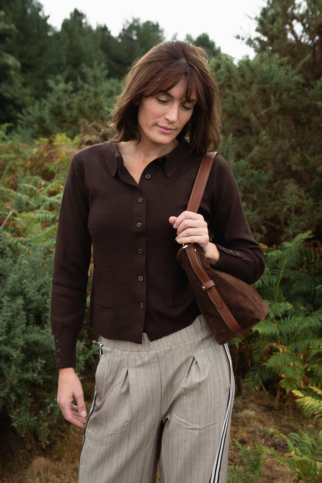 Knitted Patch Pocket Shirt