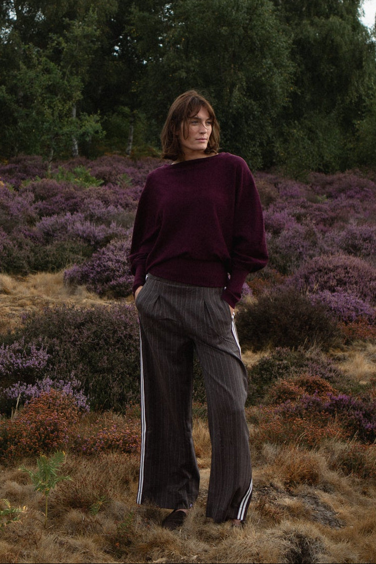 Ribbed Batwing Jumper