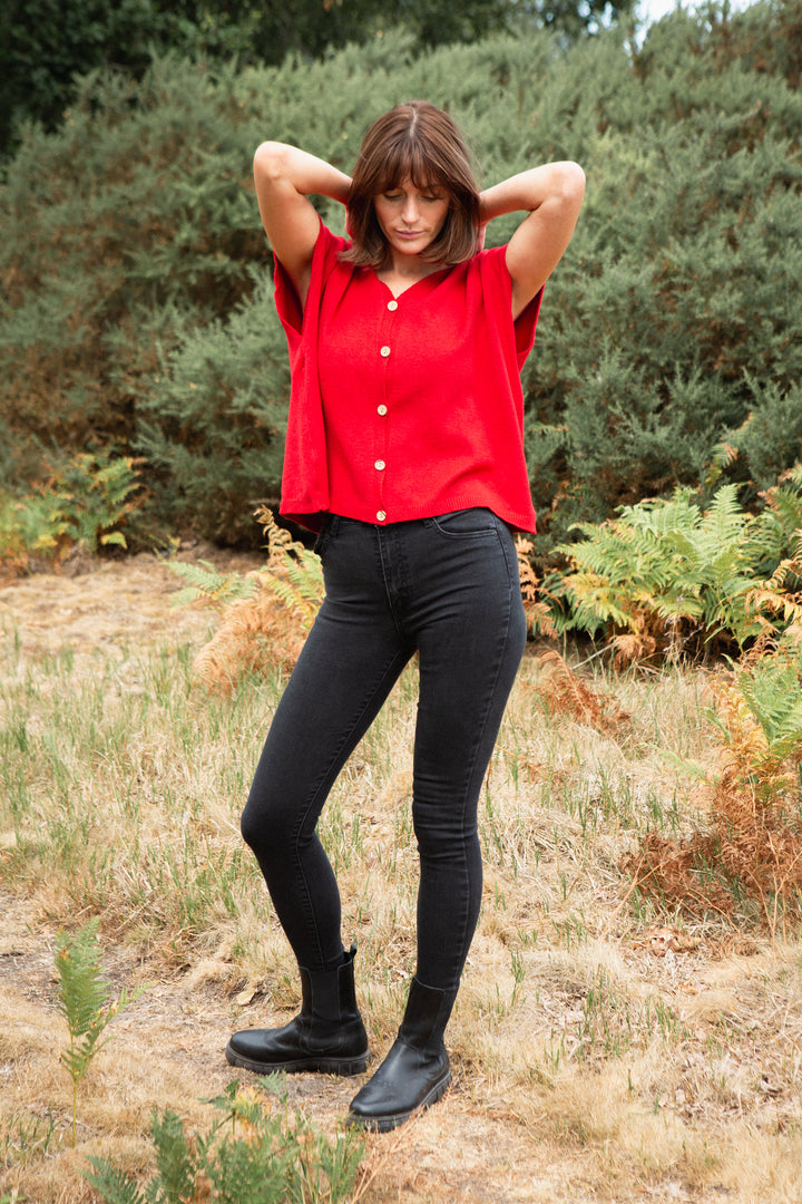 Cap Sleeve Cardigan
