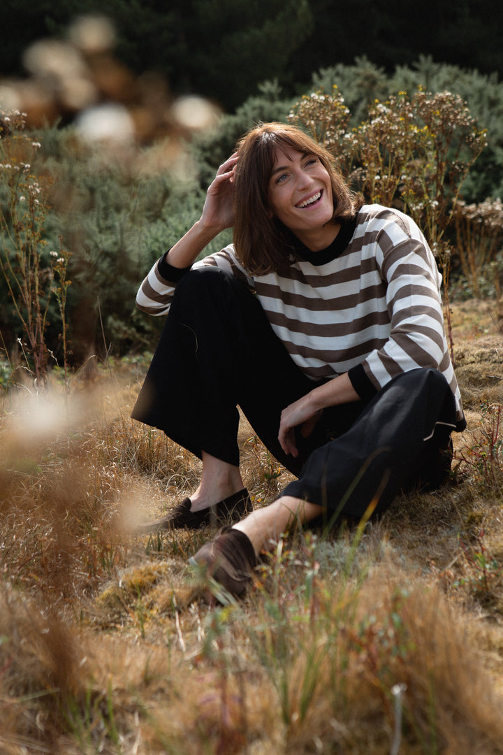 Multi Stripe Crew Neck Jumper