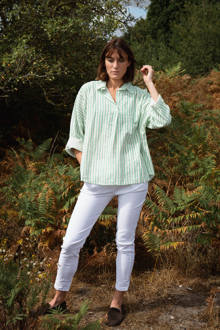 Linen Stripe Shirt