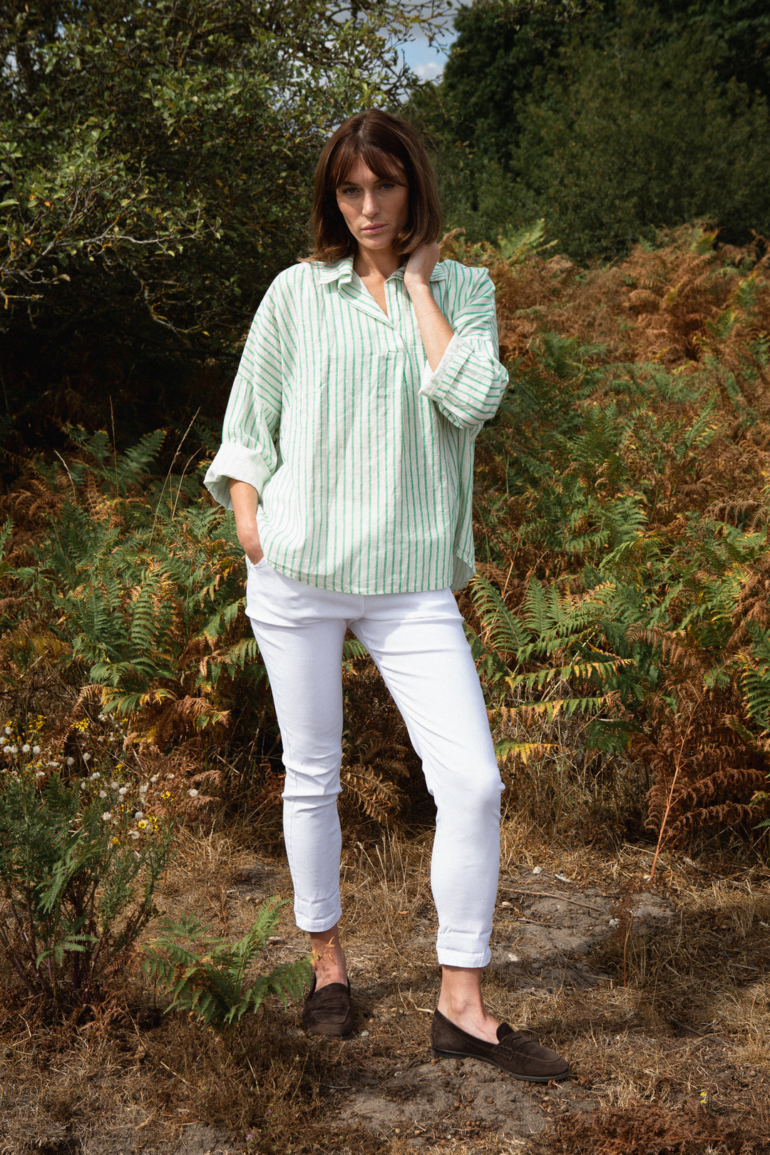 Linen Stripe Shirt