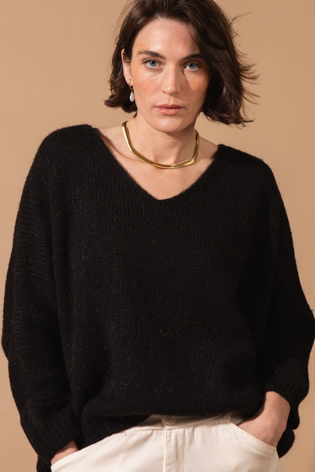 Mohair V-Neck Jumper