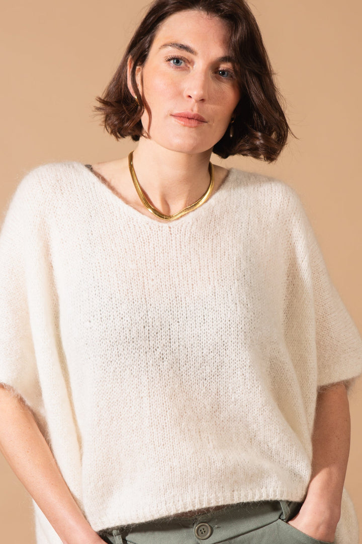 Mohair Knitted Sweater Vest