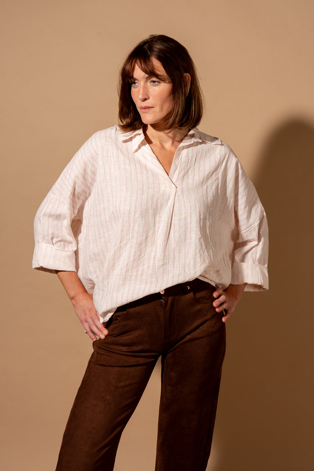 Linen Stripe Shirt