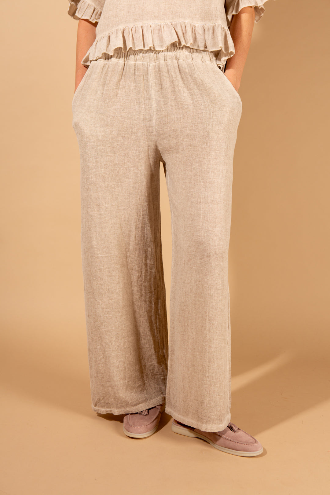Linen Blend Trousers