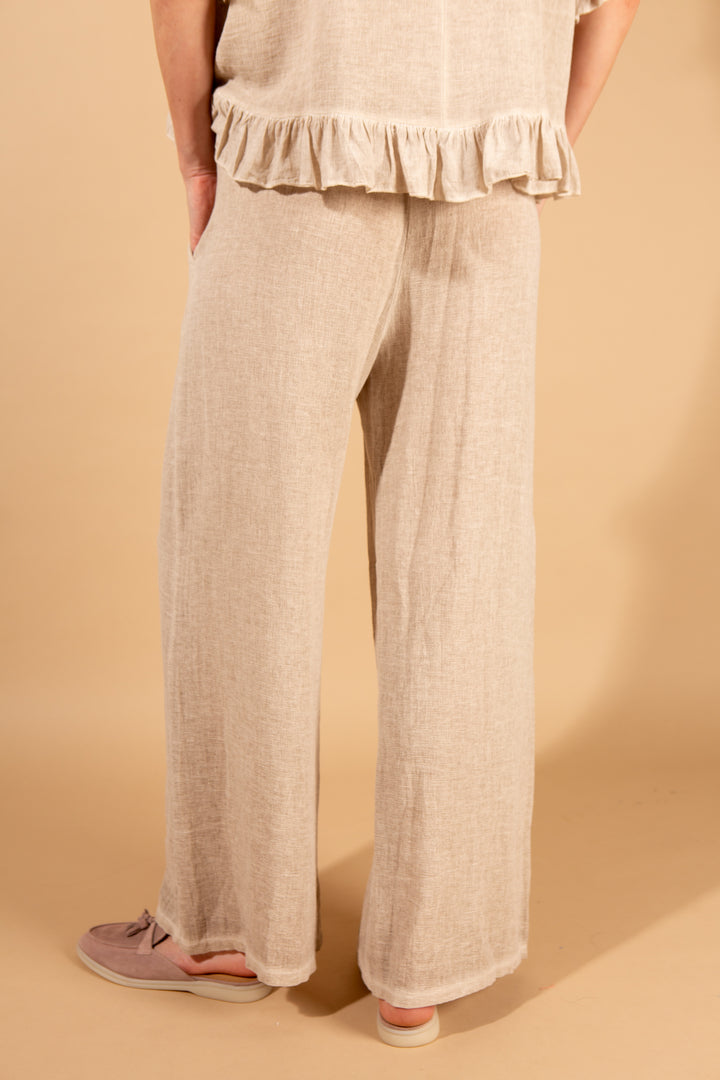 Linen Blend Trousers