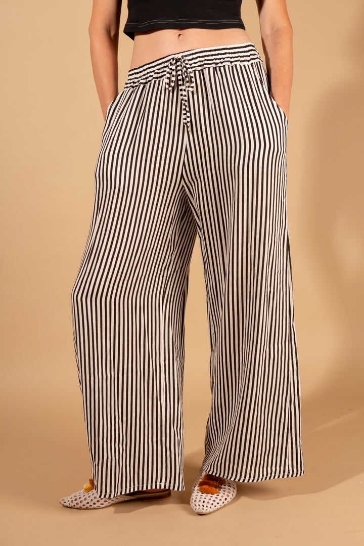 Linen Striped Trousers