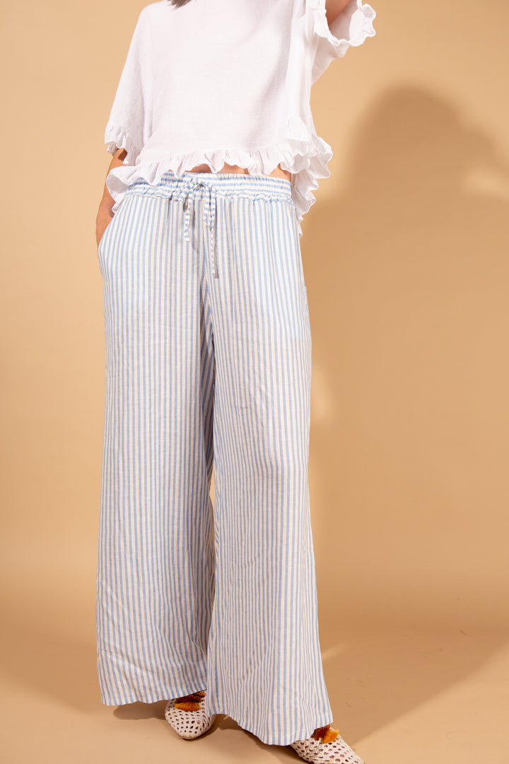 Linen Striped Trousers