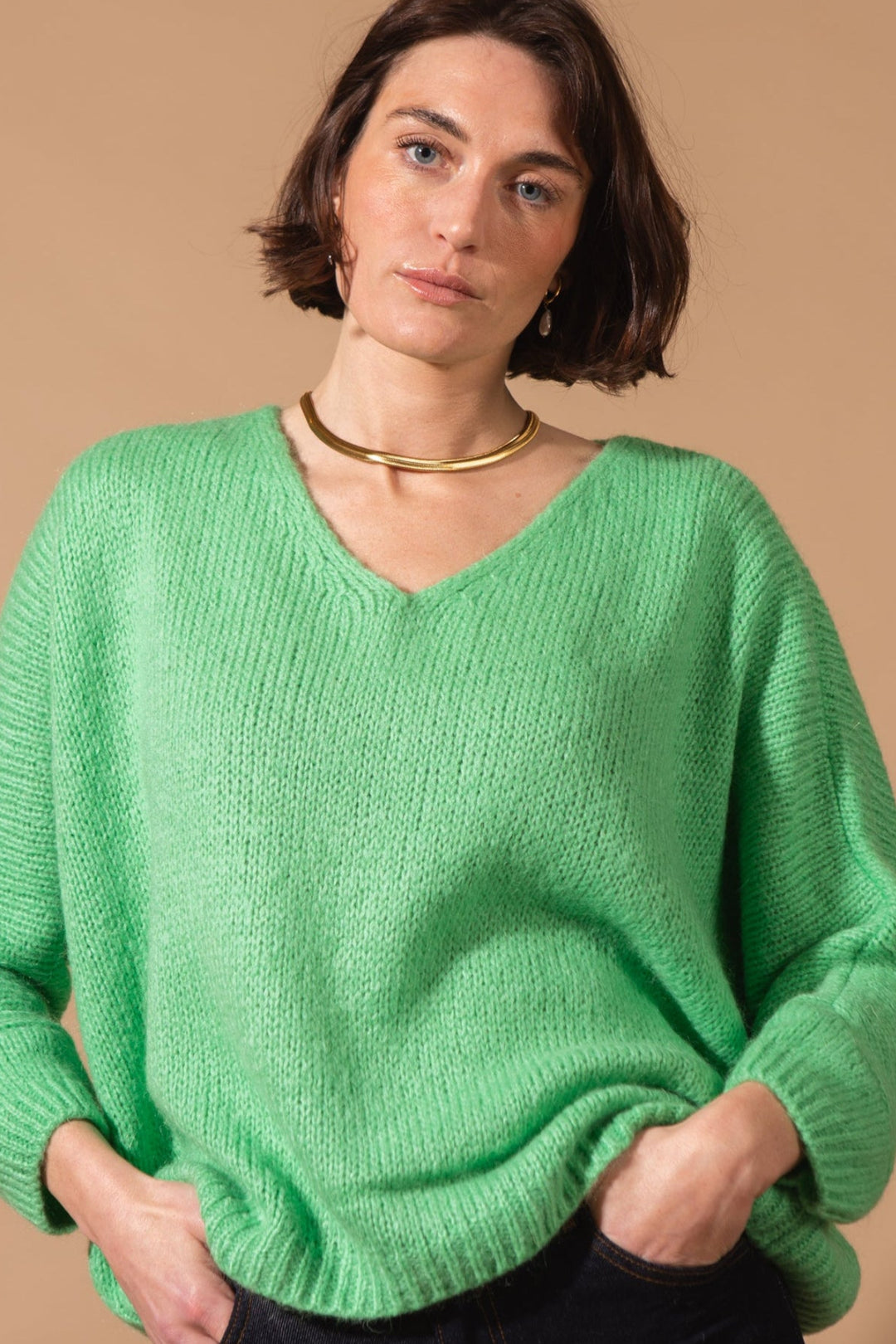 Mohair V-Neck Jumper