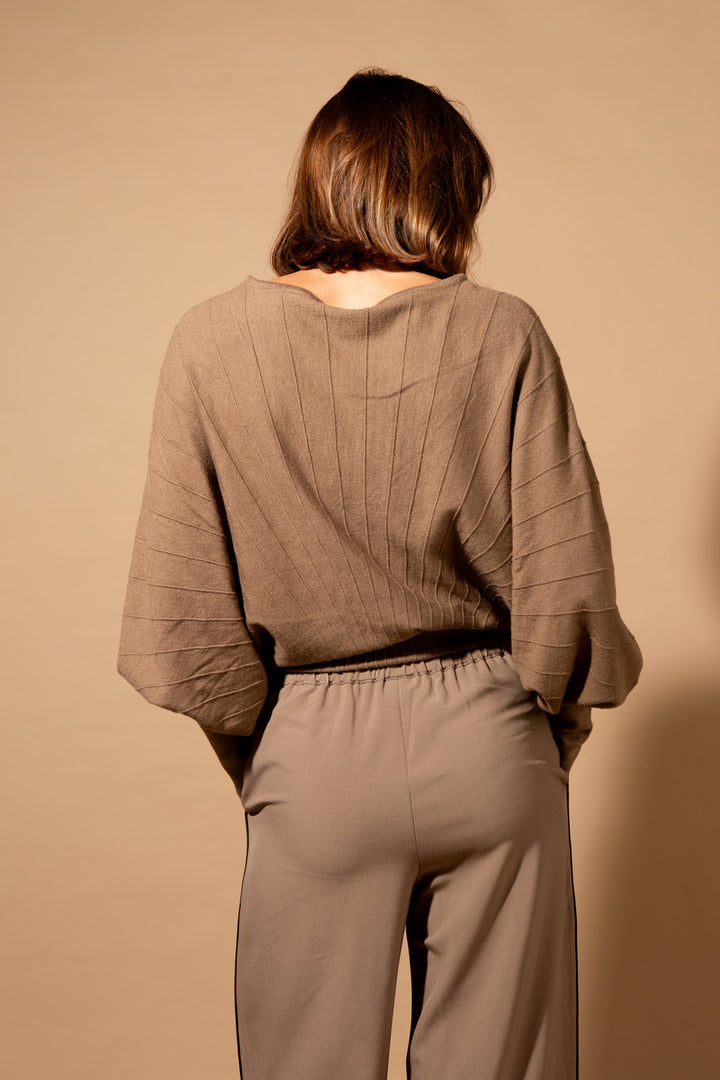 Ribbed Batwing Jumper