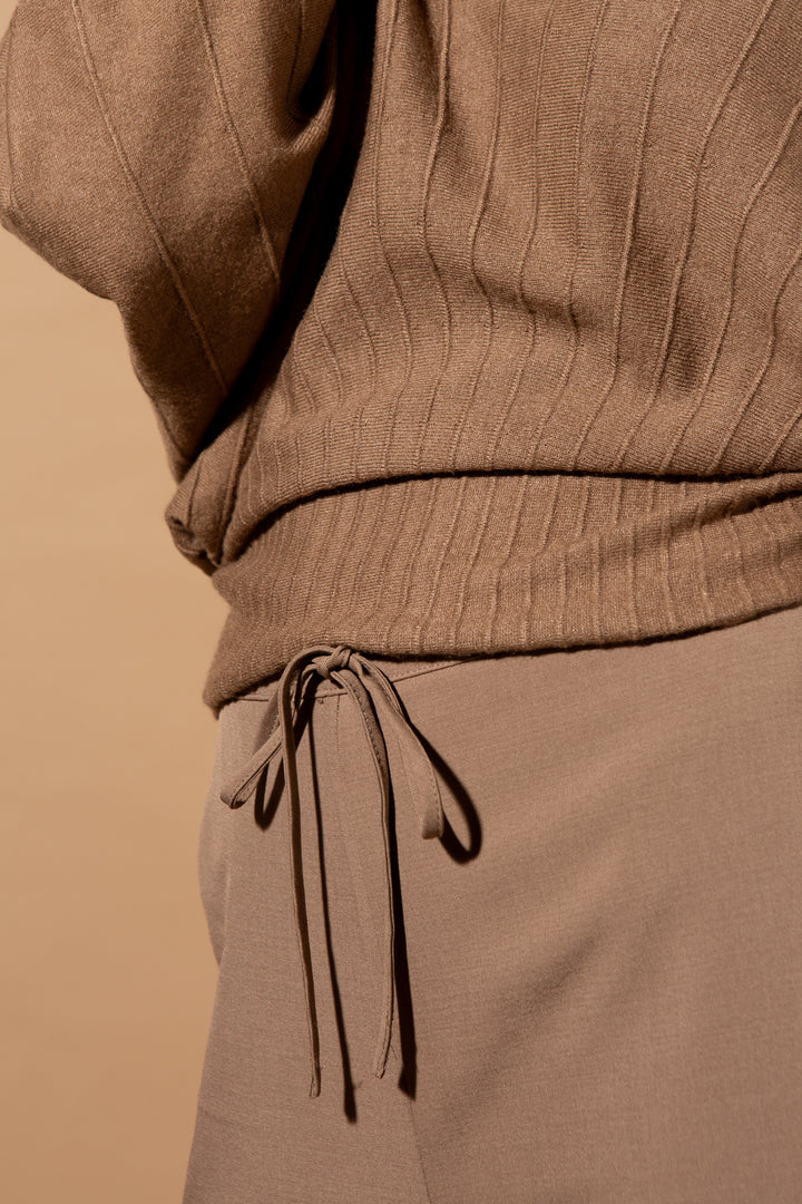 Ribbed Batwing Jumper