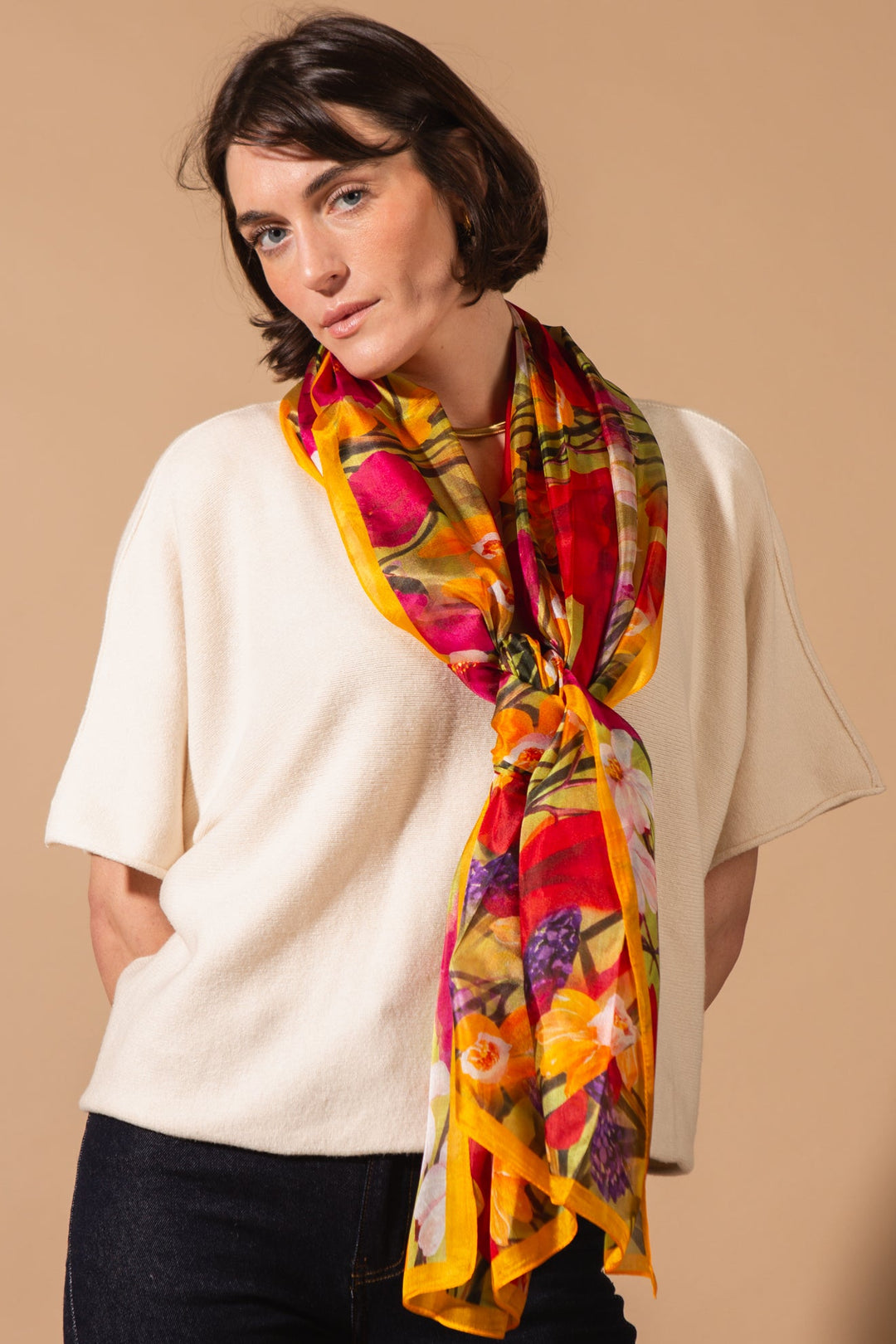 Floria Silk Scarf