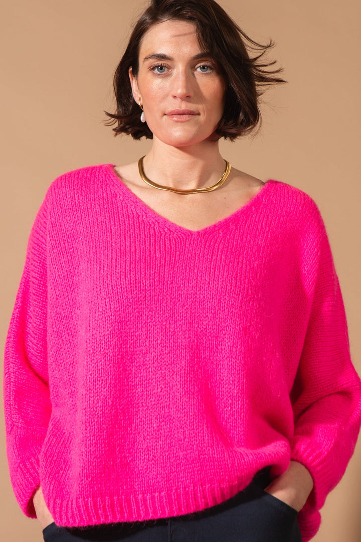Mohair V-Neck Jumper