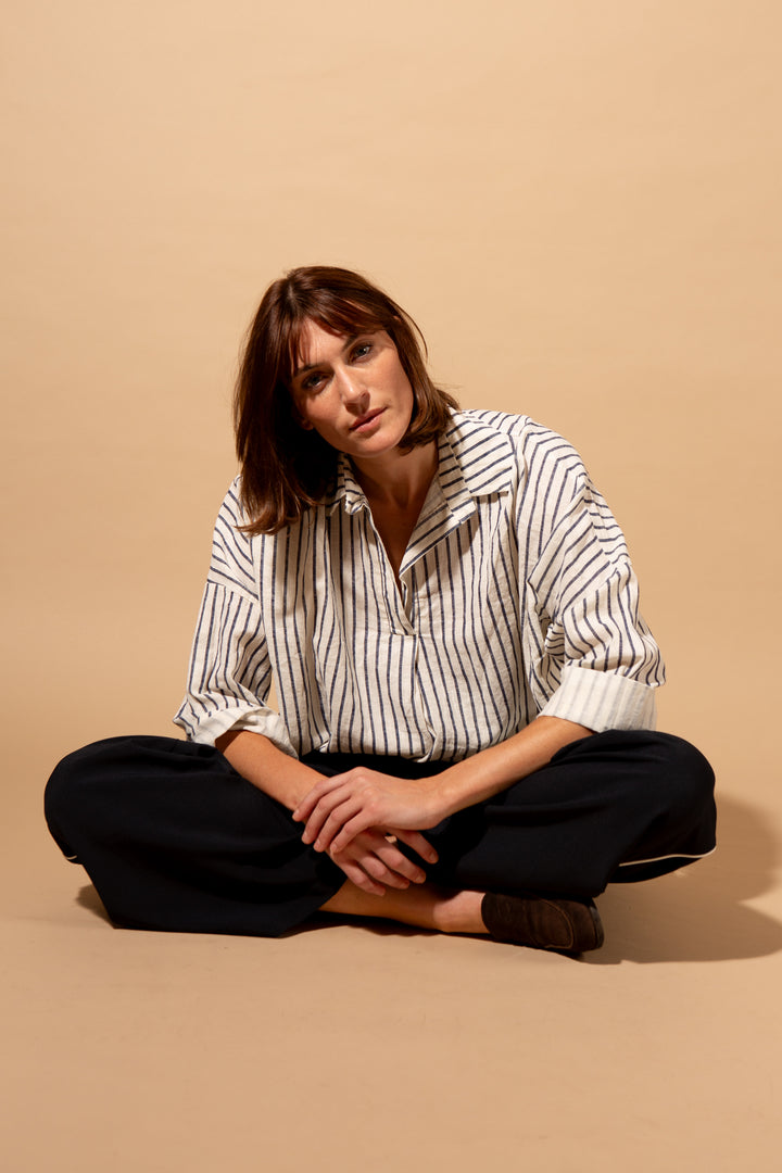 Linen Stripe Shirt
