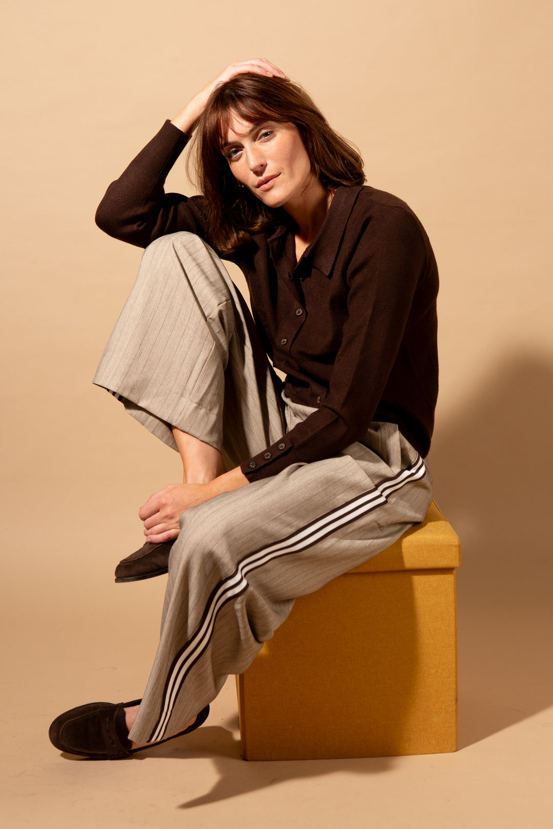 Knitted Patch Pocket Shirt