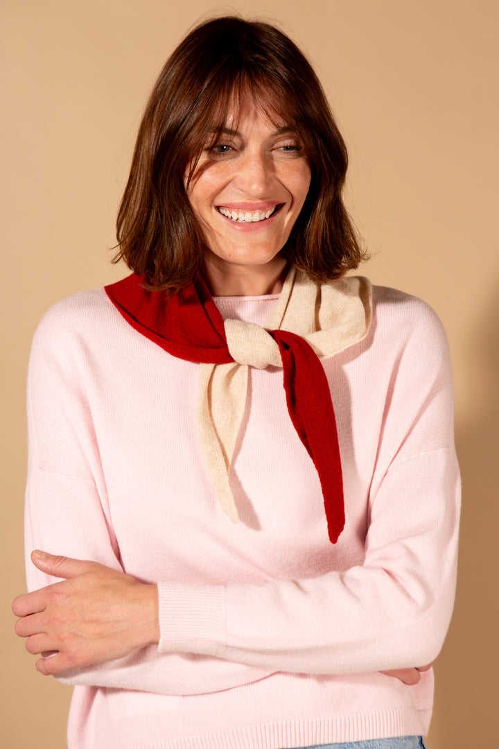 Two Tone Triangle Scarf