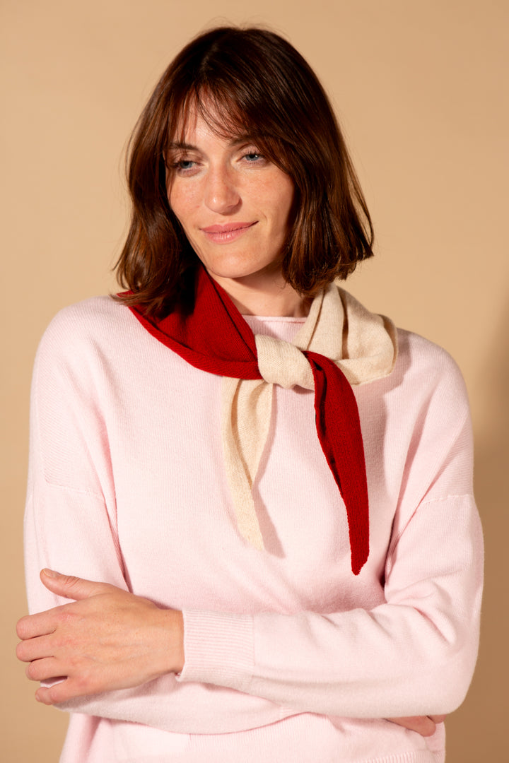 Two Tone Triangle Scarf