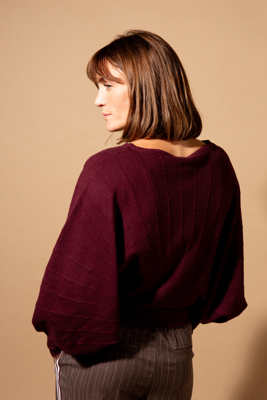Ribbed Batwing Jumper