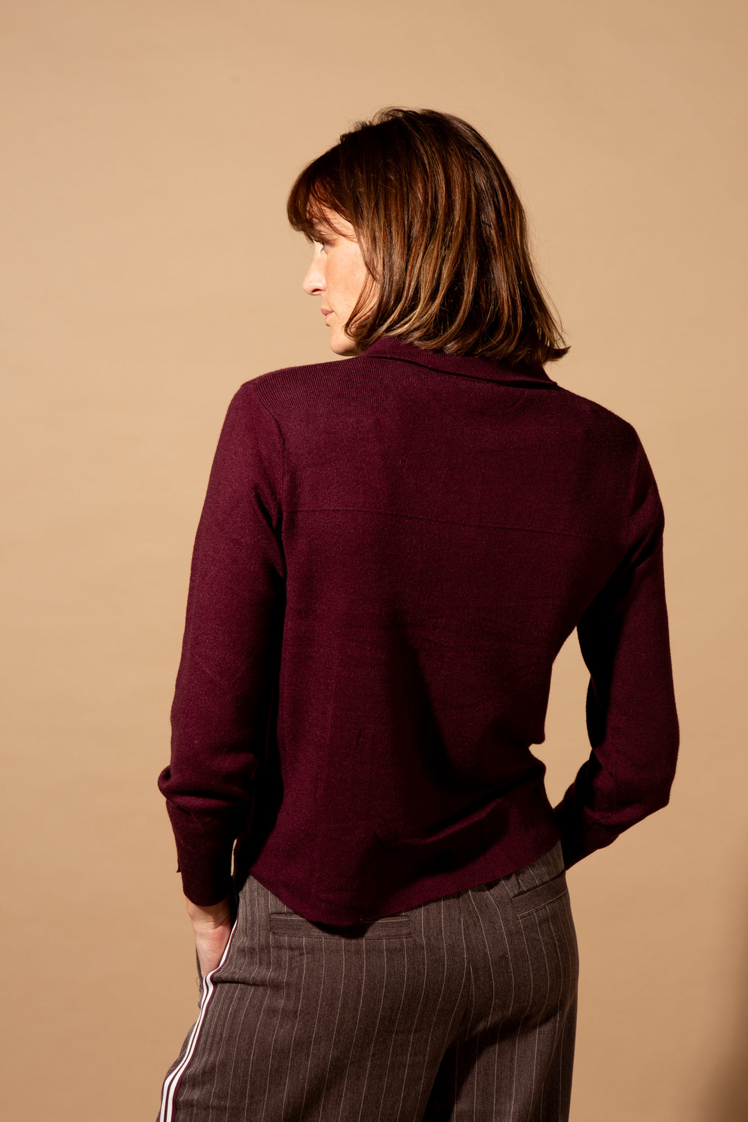 Knitted Patch Pocket Shirt