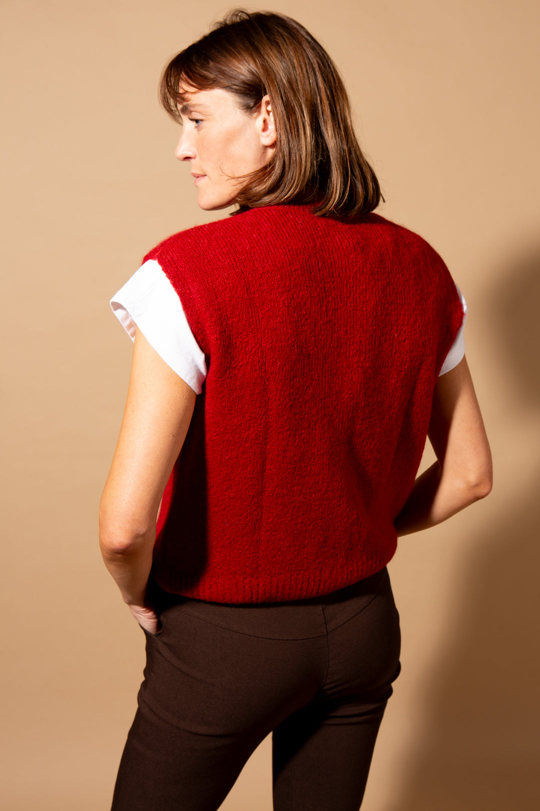Alpaca Button Through Tank Top