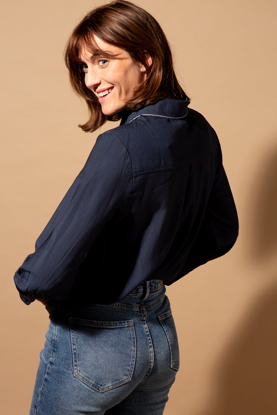 Scallop Edge Collar Shirt