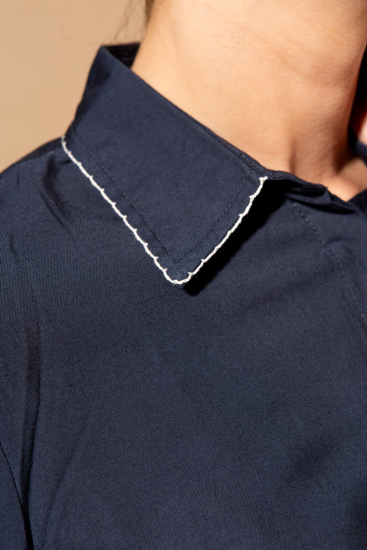 Scallop Edge Collar Shirt