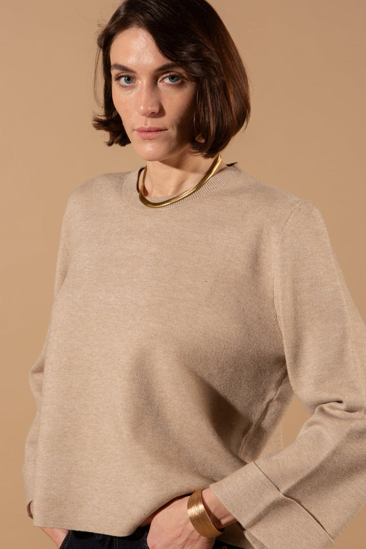 Cashmere Feel Bell Sleeve Jumper