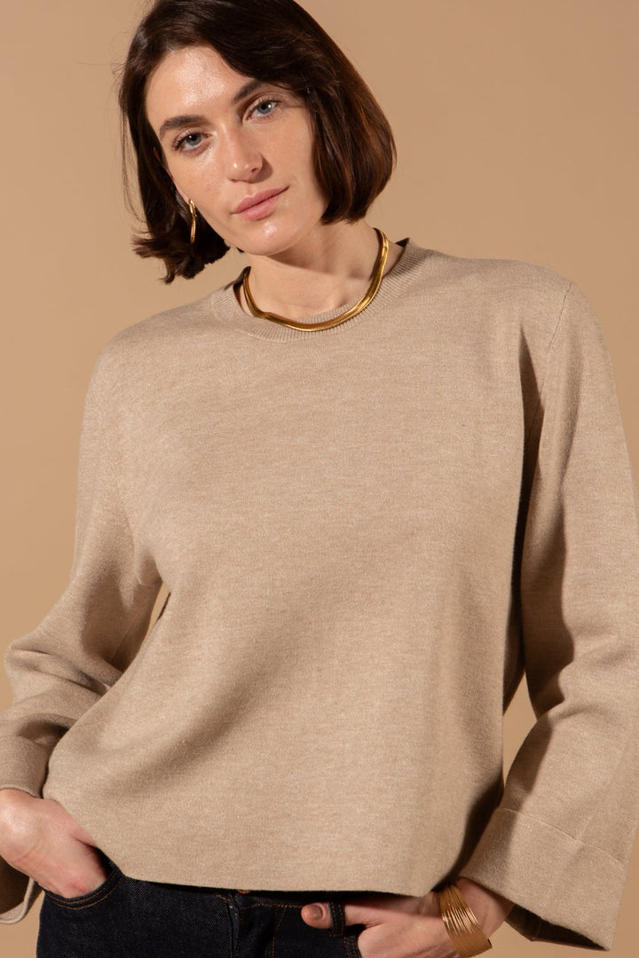 Cashmere Feel Bell Sleeve Jumper